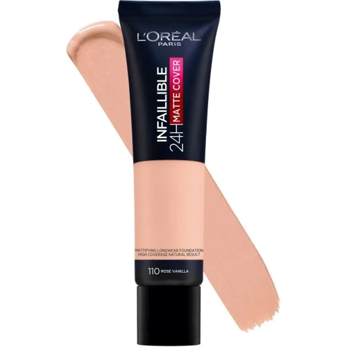 L'Oreal Paris Infaillible 24h Matte Cover N110 Rose Vanilla Тональный крем 30 ml: Вид Тональные средства