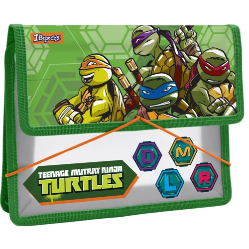 Папка для зошитів пластикова на гумці В5, 1 Вересня TMNT (чотиреста дев'яносто одна тисяча п'ятсот сімдесят одна)