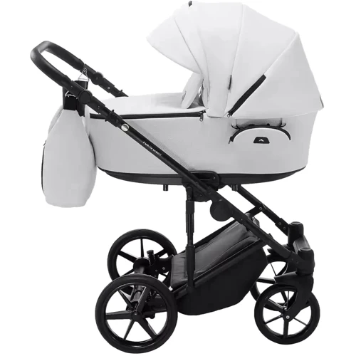 Коляска 2 в 1 Adamex Porto Light Экокожа SA-1 белая (625713): Ширина шасси 57