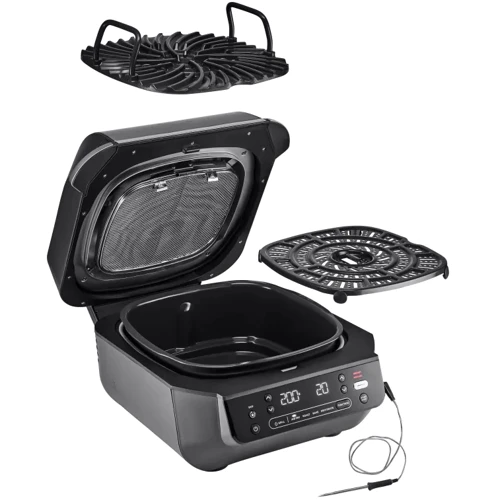 Электрогриль Ninja Foodi Air Grill & Air Fryer з Сooking probe EG351EU: Объем чаши 5.7 л