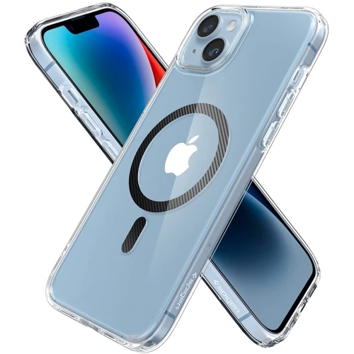 Чехол для iPhone Spigen Ultra Hybrid MagFit Carbon Fiber (ACS04904) for iPhone 14 Plus фото 5
