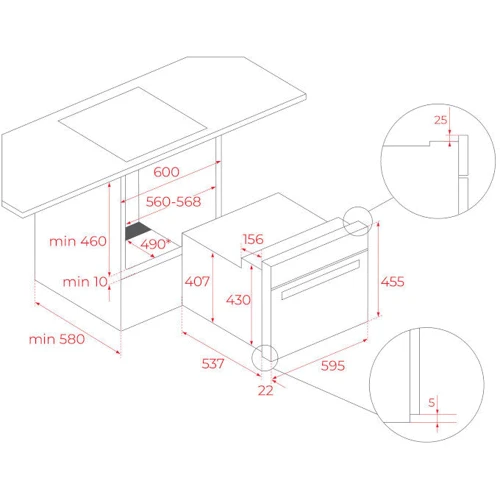 Духовой шкаф электрический TEKA HLC 8440 C WH (111160011): Конвекция есть