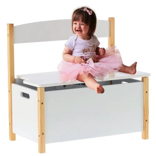 Скамейка Chomik DAISY детская с сундуком для хранения игрушек (5900779824638)