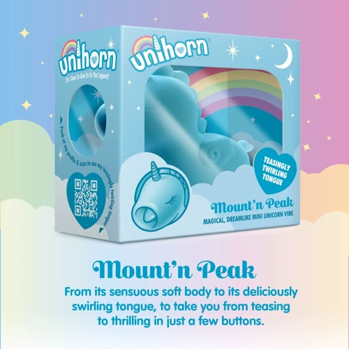 Вібратор-єдиноріжка Unihorn - Mount'n Peak, ласкавий язичок