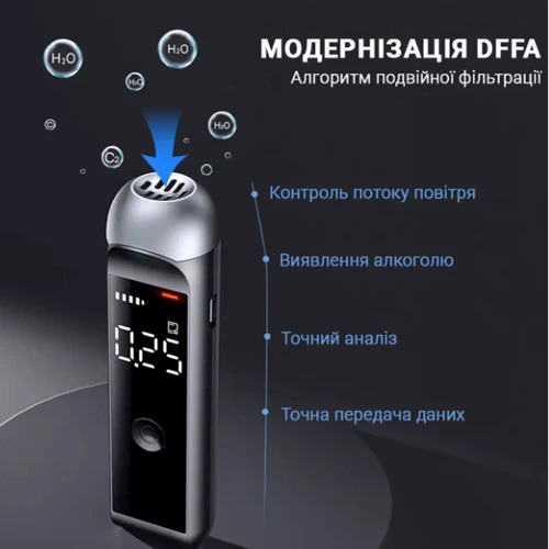 Алкотестер Inspire H6 бесконтактный с встроенным аккумулятором (alc-h6) фото 4