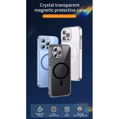 Чехол для iPhone WIWU Magnetic Crystal Black (MCC-101) for iPhone 14 Pro Max: Материалы Пластик