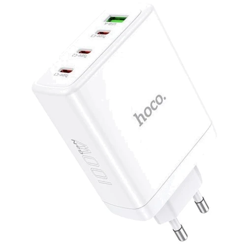 Зарядний пристрій Hoco Wall Charger 3xUSB-C+USB N31 White