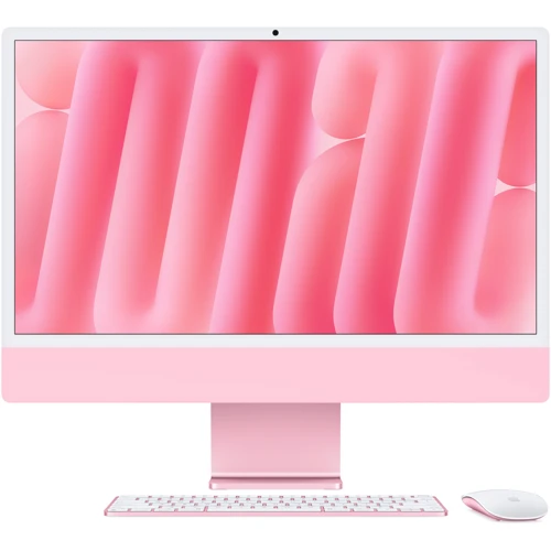 Компьютер Apple iMac M4 24" 256GB 10GPU Pink (MWV43UA/A) 2024: Экран 24" Retina 4.5K (4480x2520), с технологией True Tone
