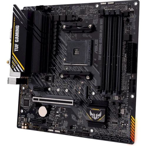 Asus TUF Gaming A520M-Plus WIFI: Разъемы на плате СОМ, USB 2.0, USB 3.2 Gen 1