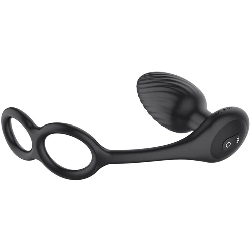 Анальная вибропробка Nexus Tornado Cock and Ball Ring