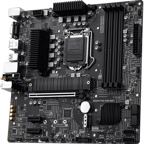 MSI B560M PRO-VDH WIFI: Разъемы на плате SATA 3.0, M.2