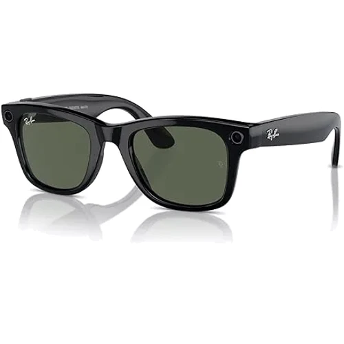 Смарт-очки Ray-Ban Meta Wayfarer Matt Black-Clear/Graphite Green Transitions size M (RW4006 601S1M 50-22) фото 3
