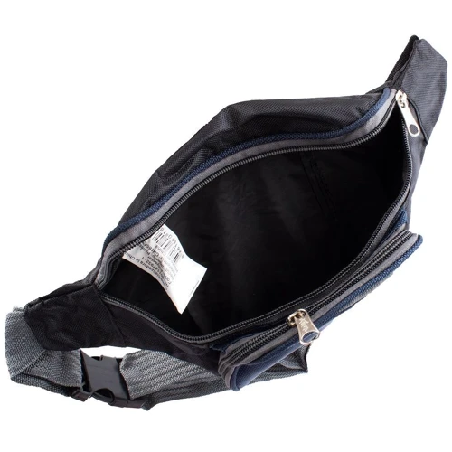 Мужская поясная сумка Valiria Fashion черная (4DETBI3260-6): Тип ручки Поясной ремень, Без ручки