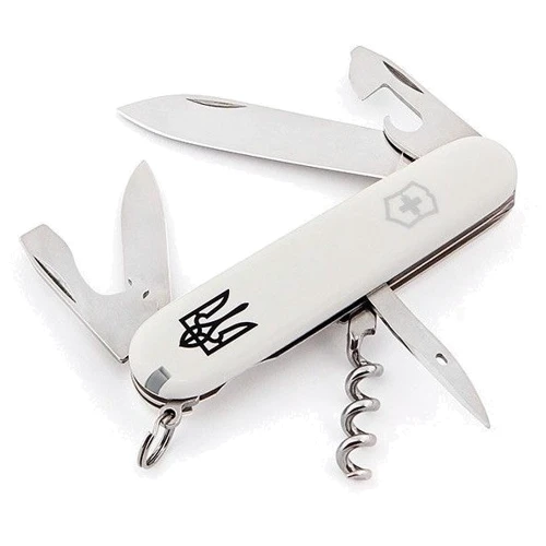 Мультитул Victorinox Spartan Ukraine 91мм/12предметов/белый /Тризуб (1.3603.7R1)