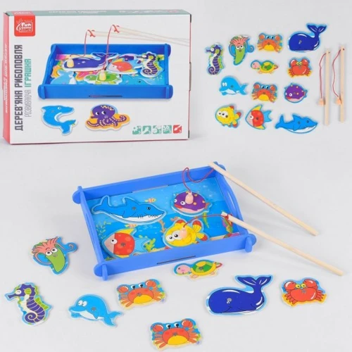 Магнитная рыбалка 4FUN Game Club Wood 12 элементов (68815): Производитель 4FUN Game Club Wood