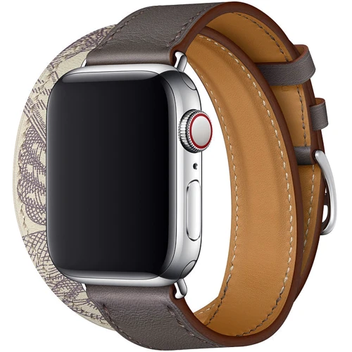 Аксессуар для Watch Apple Hermès Double Tour Band Étain/Béton (MX2V2) for Apple Watch 38/40mm: Производитель Apple