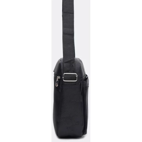 Mужская сумка через плечо Monsen черная (C1HSSA4002bl-black): Фактура Тканая