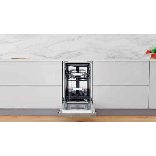 Встраиваемая посудомоечная машина Whirlpool WSBO 3O23 PFX: Цвет серебристый
