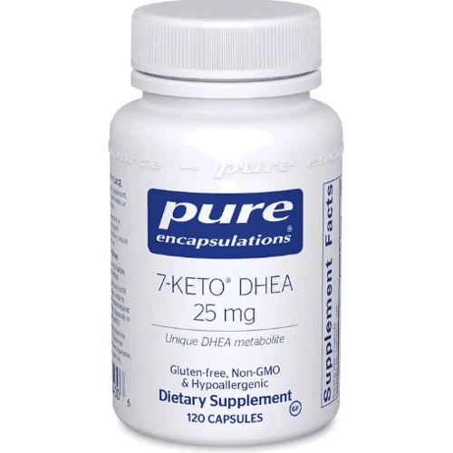 Pure Encapsulations 7-Keto DHEA 25 mg 7-Кето Дегидроэпиандростерон 120 капсул