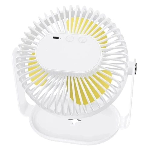 Вентилятор Hoco F14 multifunctional powerful desktop fan White: Мощность, Вт 5