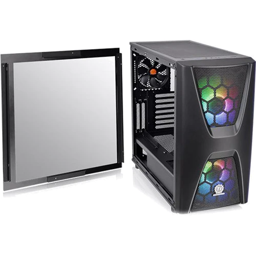 Корпус Thermaltake Commander C34 TG ARGB Edition (CA-1N5-00M1WN-00): Матеріал передній панелі пластик