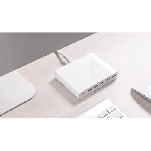 Зарядний пристрій Xiaomi USB Wall Charger Quick Charge 5xUSB+USB-C Mi 3A White (CDQ06ZM): Кількість USB-портів 5