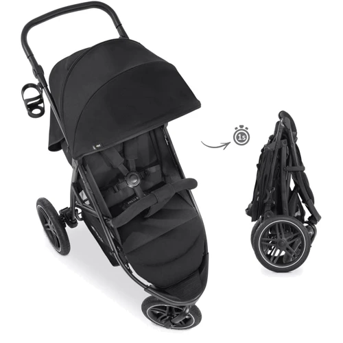Візок прогулянковий Hauck Rapid 3R Black (14854-9): Ширина шасі 61 см