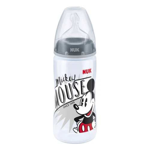 Бутылочка NUK White Mickey Mouse FC 300 мл (3952949): Материал полипропилен