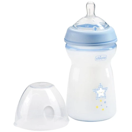 Пляшечка пластикова Chicco Natural Feeling NEW, 330 мл, 6м+ блакитна (81335.20) фото 8