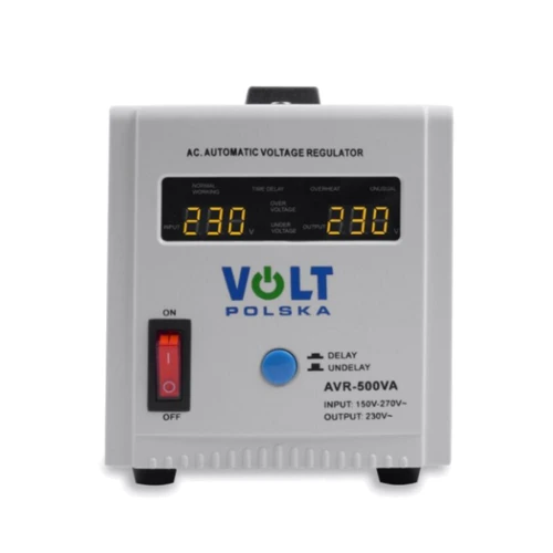 Стабилизатор напряжения AVR Volt Polska 500VA 8-11%: Количество фаз одна