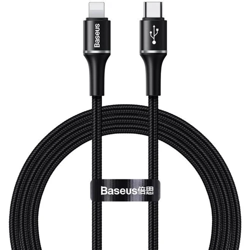 Кабель Baseus USB-C to Lightning PD 18W Halo Data 1m Black (CATLGH-01)