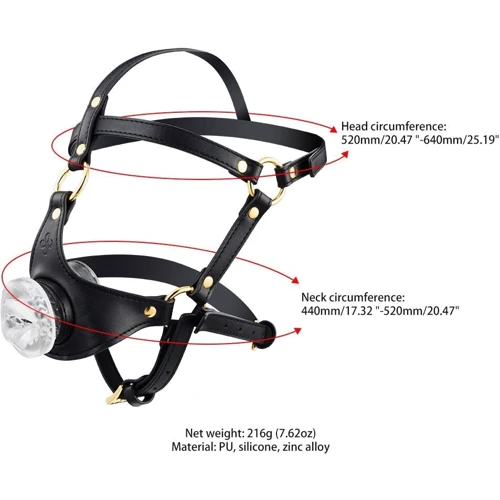 Маска-сбруя для орального секса LOCKINK Sevanda Blowjob Head Harness