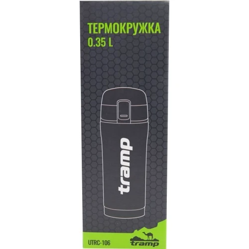 Термос Tramp 0,35 л голубой (UTRC-106-blue): Материал корпуса Нержавеющая сталь / Пластик / Силикон