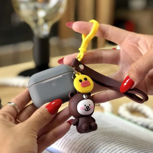 Чехол для наушников TPU Case Cute Charm Bear in a suit Brown for Apple AirPods Pro: Тип Чехол