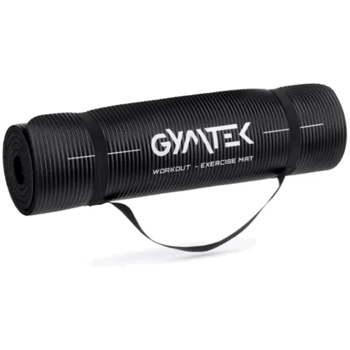 Килимок для фітнесу Gymtek NBR 1 см чорний