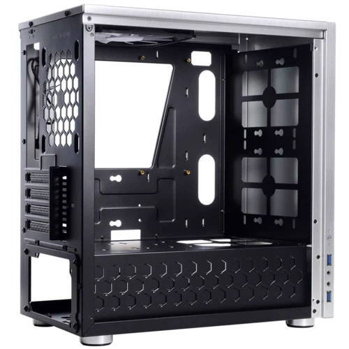 Корпус QUBE Style Silver (QBC3M_WSNU3): Форм-фактор материнської плати MicroATX/Mini-ITX