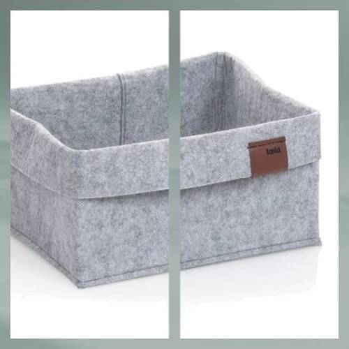 Кошик KELA Fay світло сірий 26х19х12 см (24460)