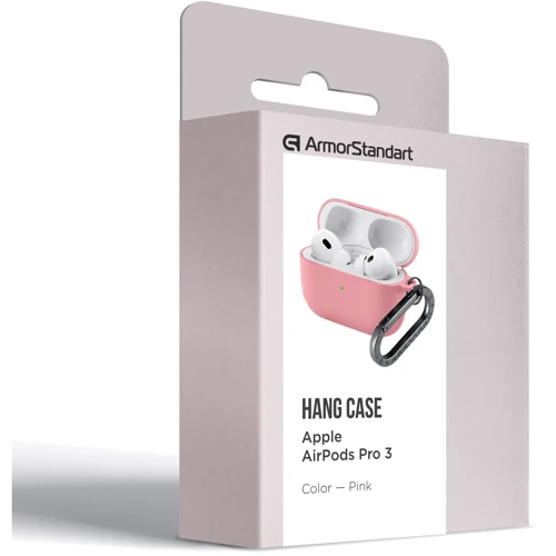 Чехол ArmorStandart Hang Case Pink for Apple AirPods Pro 3 (ARM88280)