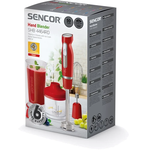 Блендер Sencor SHB 4464RD: Объем чаши, л 0.7