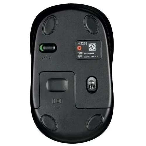Мишка Logitech M325S Black/Grey (910-006822): Ергономіка симметричная для левшей