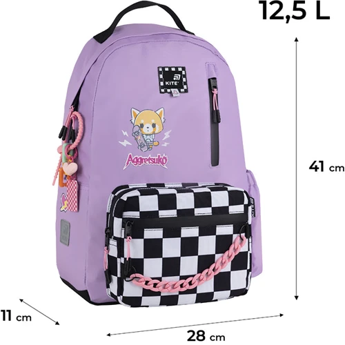 Рюкзак Kite AR25-949M Education Teens 949M Aggretsuko: Вікова група от 9 до 12 лет