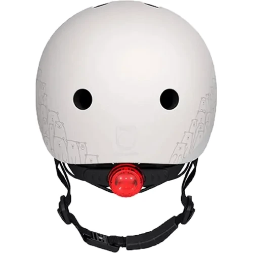 Шлем детский Scoot and Ride Светло-серый с фонариком 45-51см (SR-210225-ASH): Пол унисекс