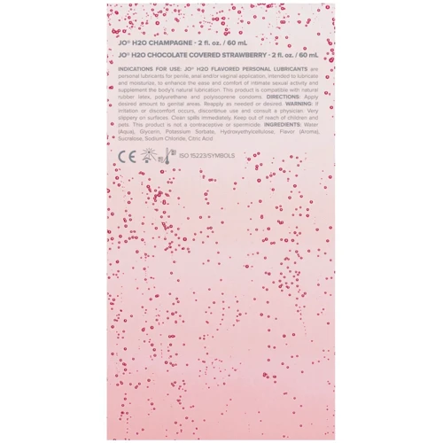 Набор лубрикантов System JO Sweet&Bubbly — Champagne & Chocolate Covered Strawberry (2×60 мл)