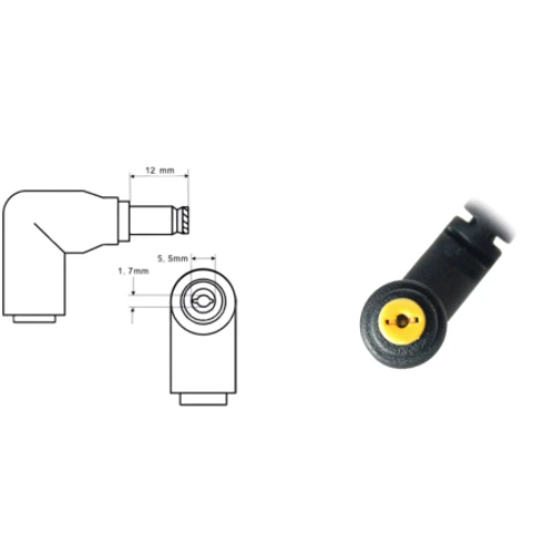 Зарядное устройство Toshiba 120W 19V 6.3A 5.5x1.7mm YDS120 OEM (79458): Напряжение 19V