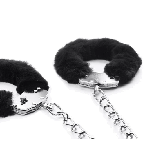 Оковы LOVETOY Fluffy Leg Cuffs, Black