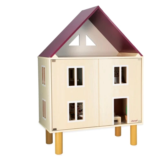 Трехэтажный деревянный кукольный домик Janod (J06617)