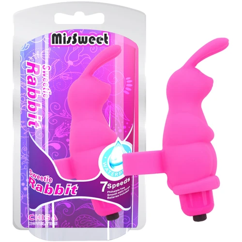 Вибронасадка на палец CHISA MisSweet Sweetie Rabbit Pink