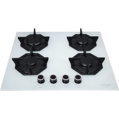 Варочная поверхность газовая Perfelli HGG 61043 WH: Количество конфорок 4