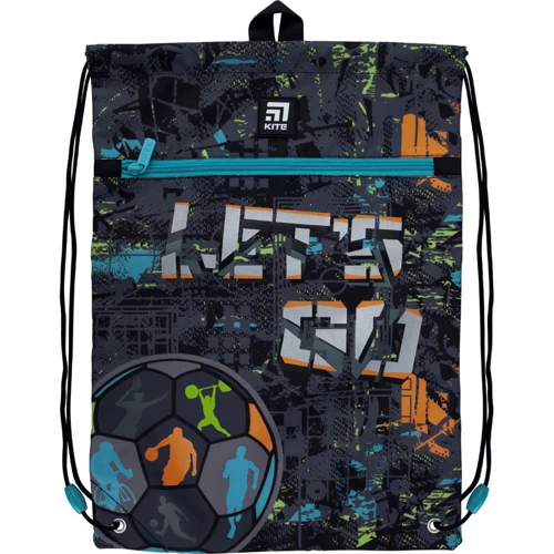 Сумка для взуття з кишенею Kite Education Let's go K21-601M-10