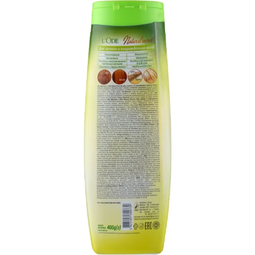 LOde Natural secrets Шампунь Реконструкция и увлажнение для ломких и поврежденных волос 400 g: Пол Для женщин